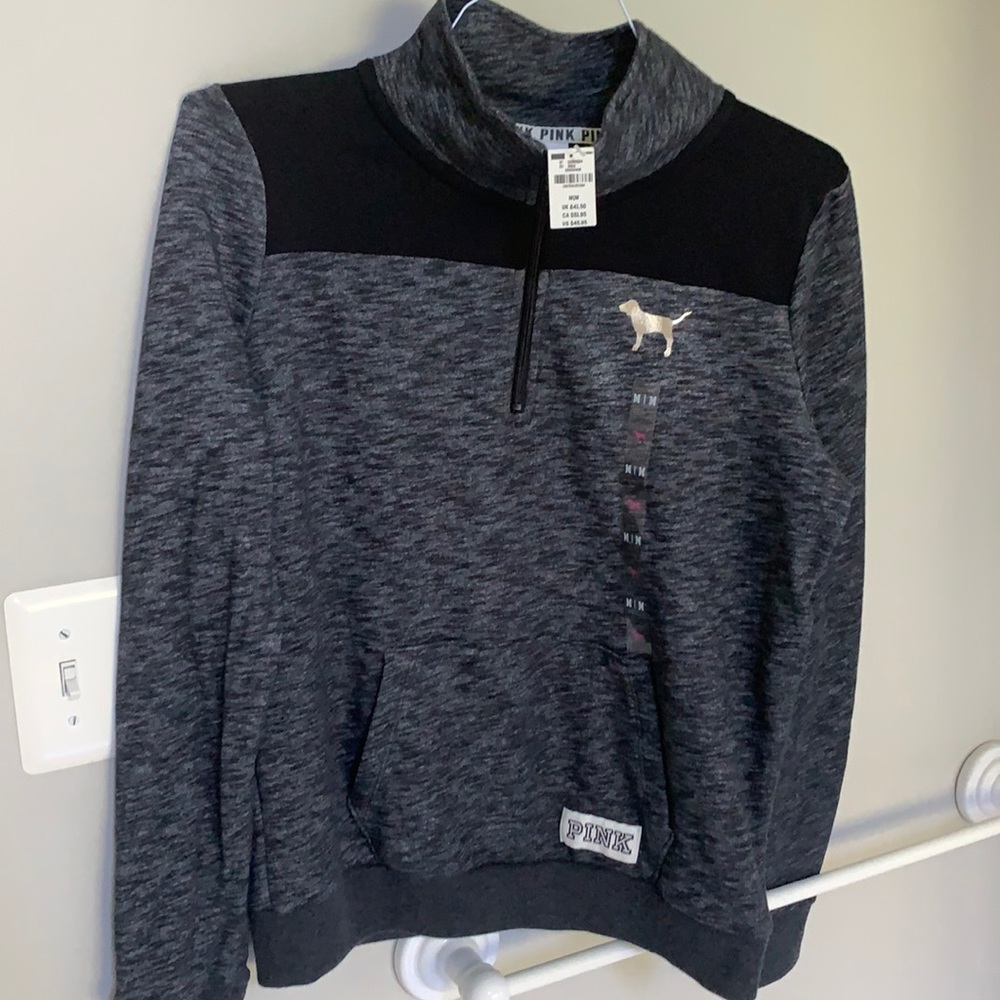 Pink quarter zip never worn